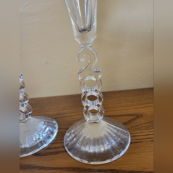 2000 Crystal Long Stem Champagne Flutes - Picture 3 of 5